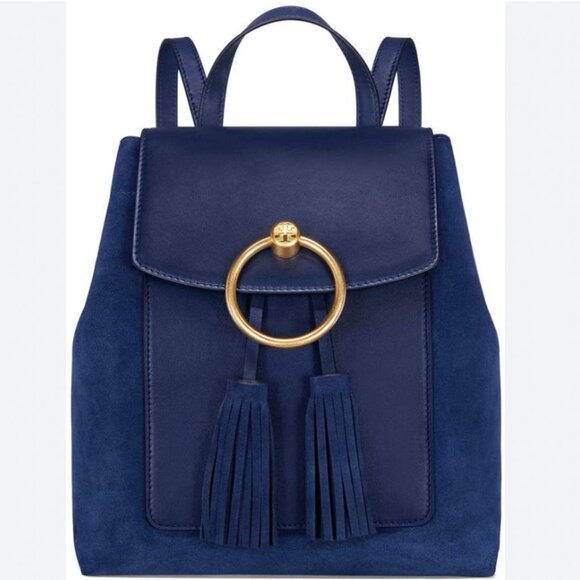 Tory Burch Handbags - NWT Tory Burch Suede and Leather Farrah Backpack